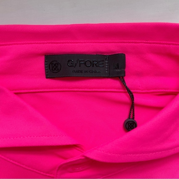 NWT G/FORE Essential Modern Spread Collar Tech Pique Polo M - Picture 7 of 9